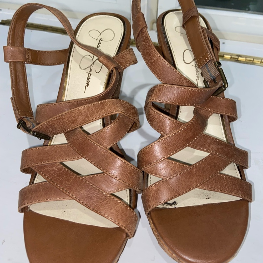 Jessica Simpson Heel Wedges Brown